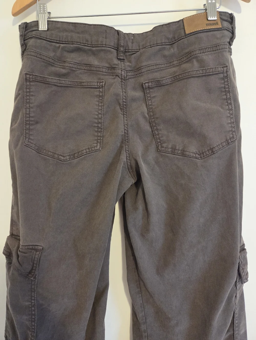 Mavi  Brown Alva High-Rise Straight Cargo Pants - Picture 7 of 13